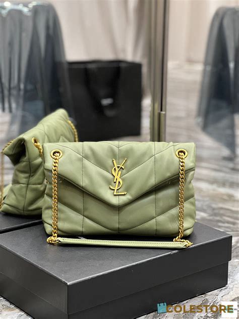 ysl loulou puffer green